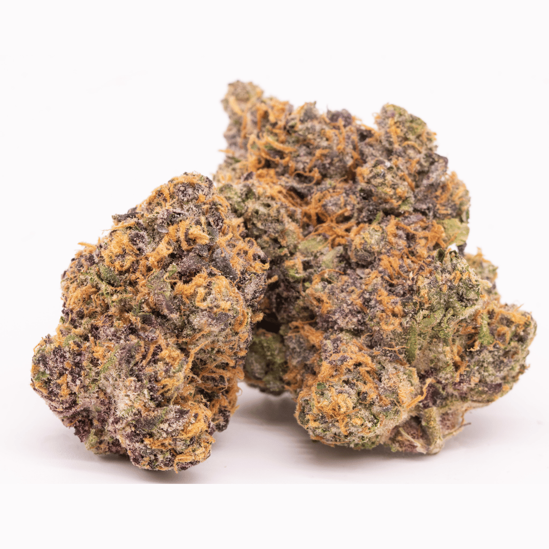 Cluster of Face on Fire THCa buds, emphasizing the rich colors and quality of the strain.