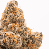 Close-up view of Lemon Head THCa flower showcasing citrus aroma and frosty trichome details.