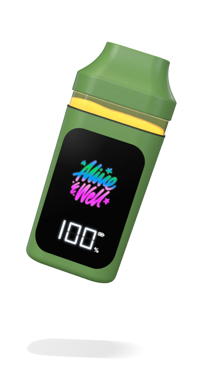 Alive & Well Digital Disposable THCa vape device with live resin and digital display