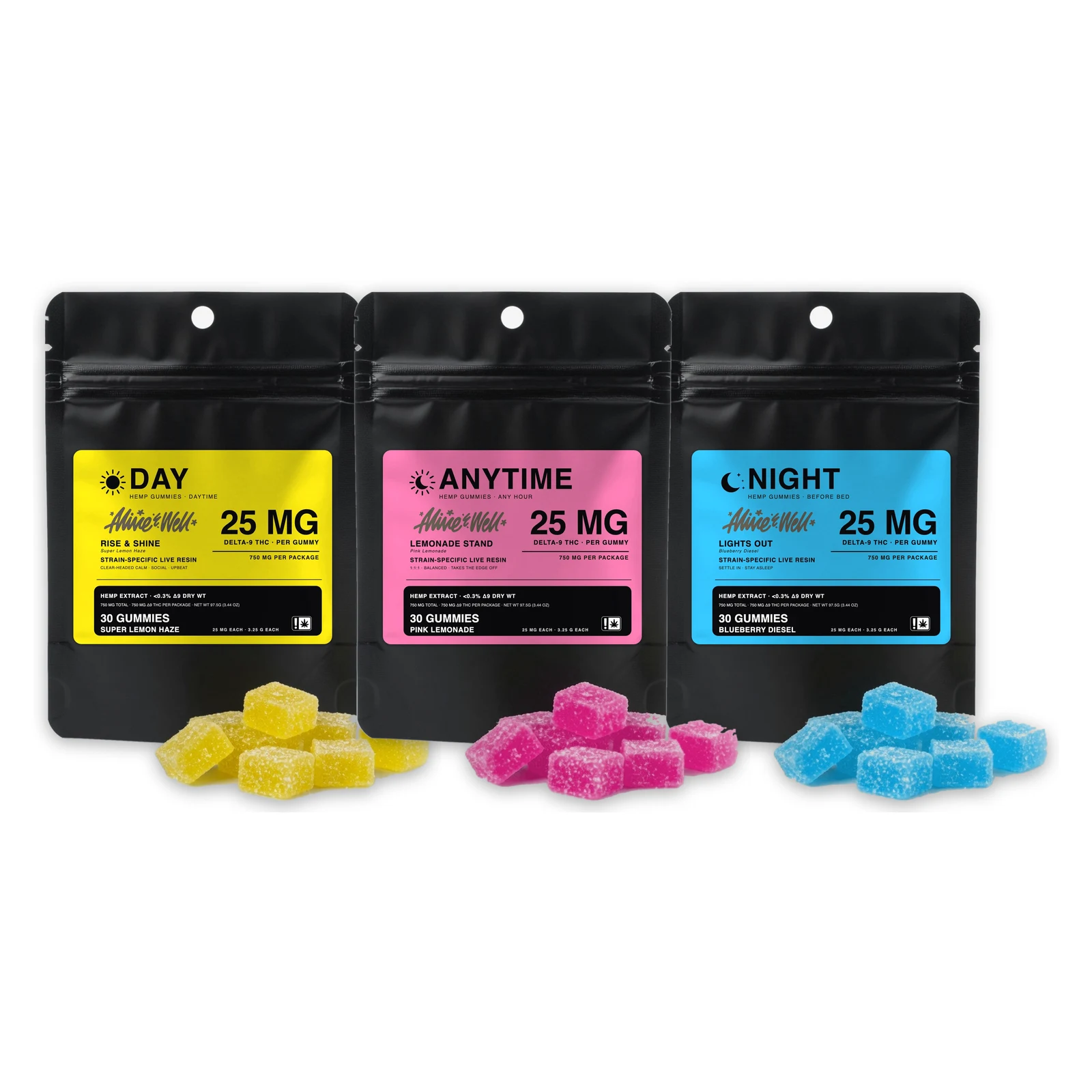 Delta-9 Gummies — Day, Anytime and Night